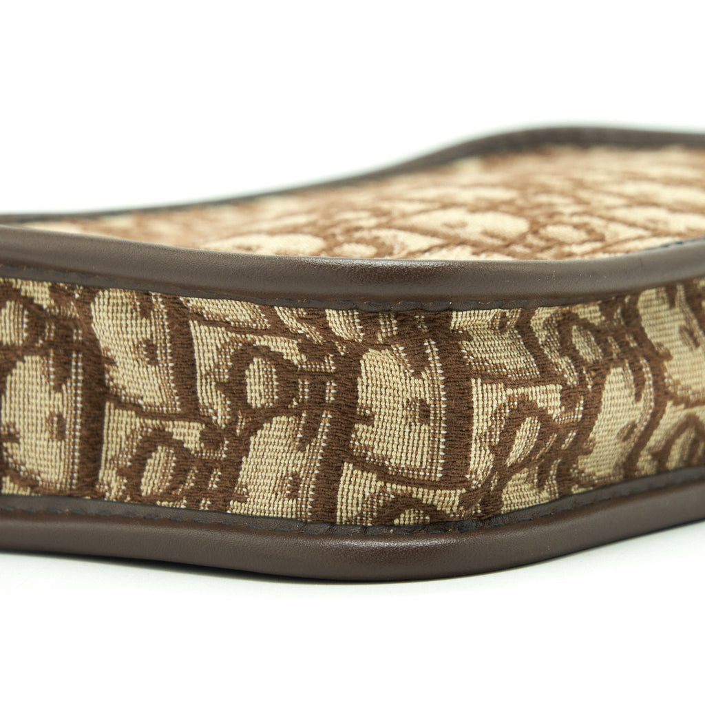 DIOR DIORQUAKE POUCH BROWN OBLIQUE CANVAS GHW