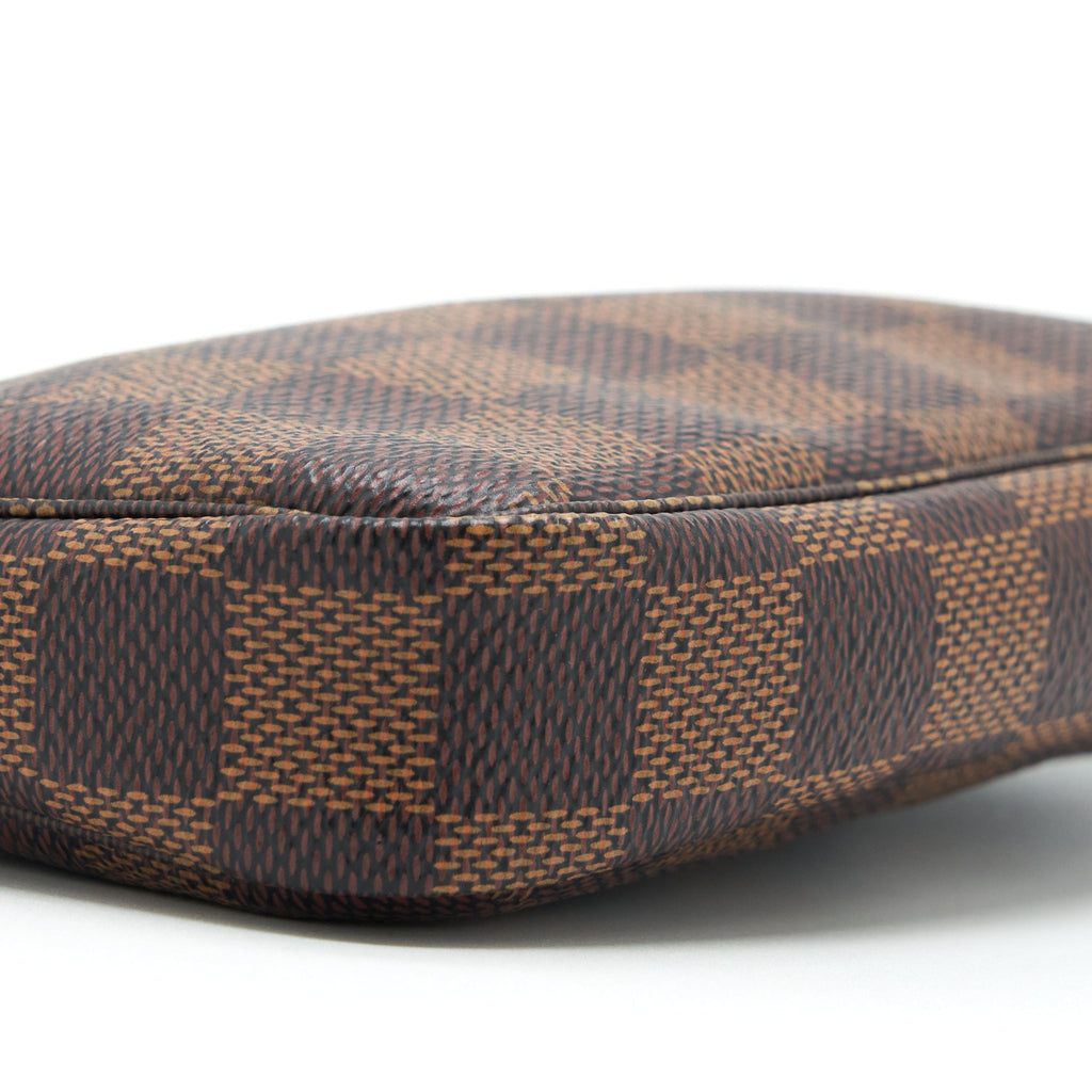 LOUIS VUITTON MINI POCHETTE ACCESSORIES DAMIER EBENE CANVAS GHW