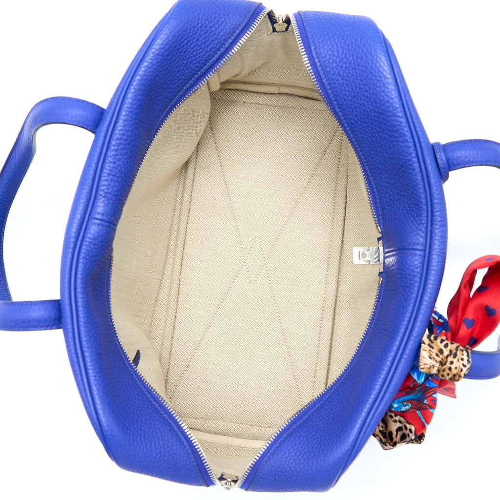HERMES VICTORIA 35 CLEMENCE ELECTRIC BLUE SHW