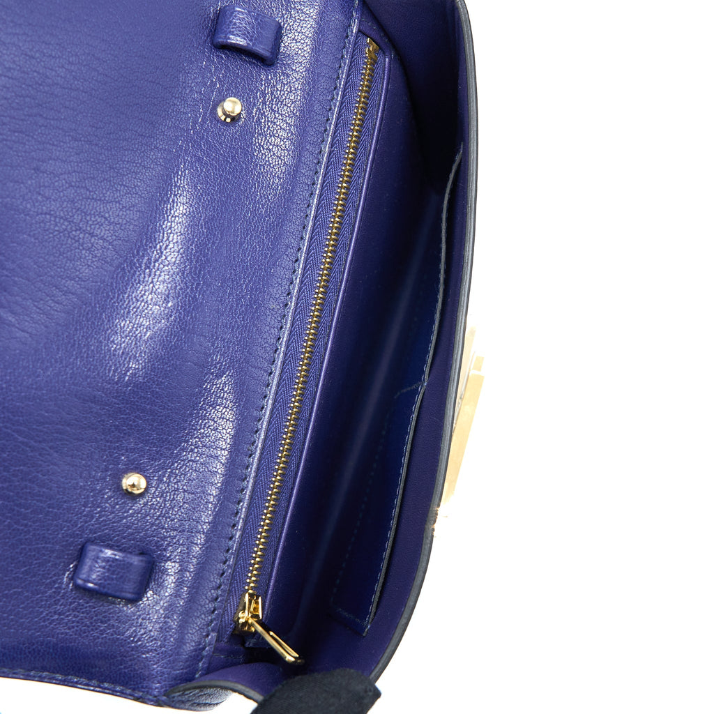 HERMES CINHETIC TO GO CHEVRE CHAMKILA BLUE SAPPHIRE GHW