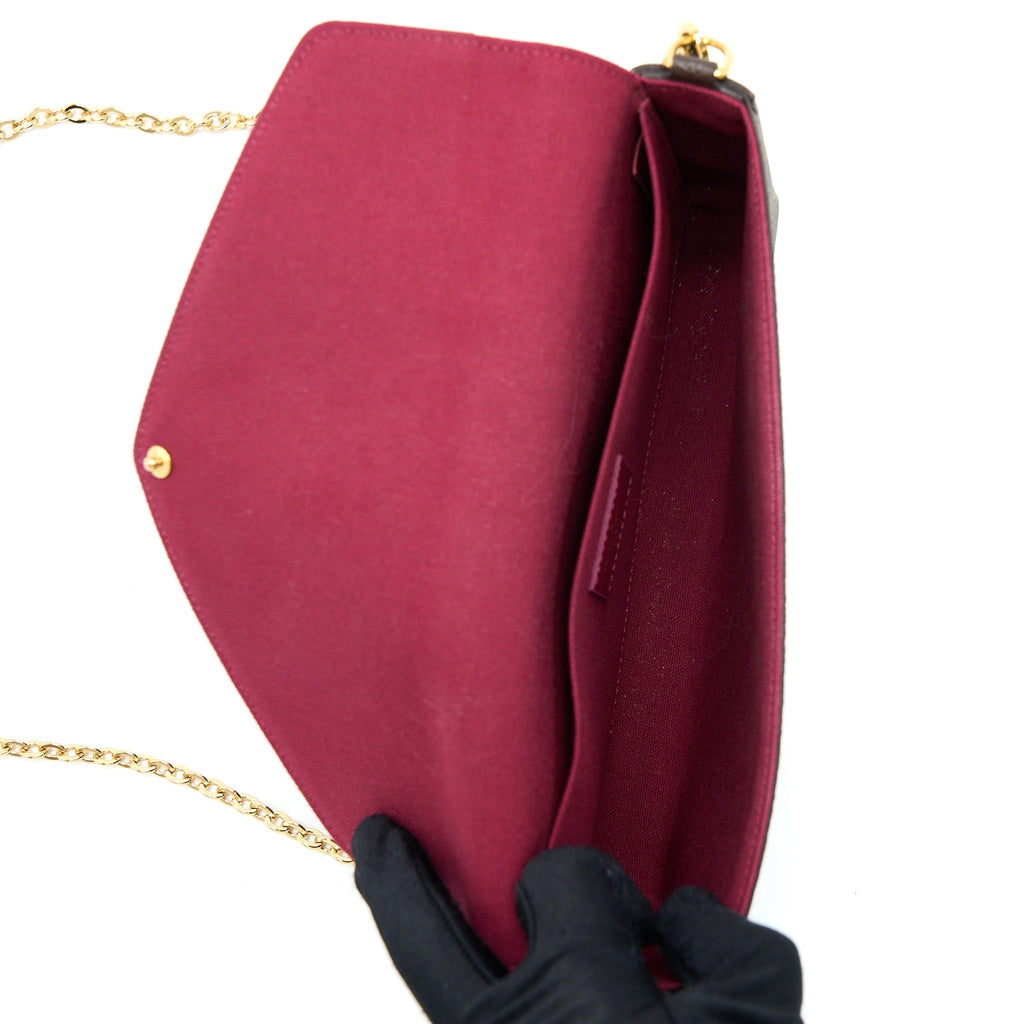 LOUIS VUITTON FELICIE POCHETTE MONOGRAM CANVAS GHW
