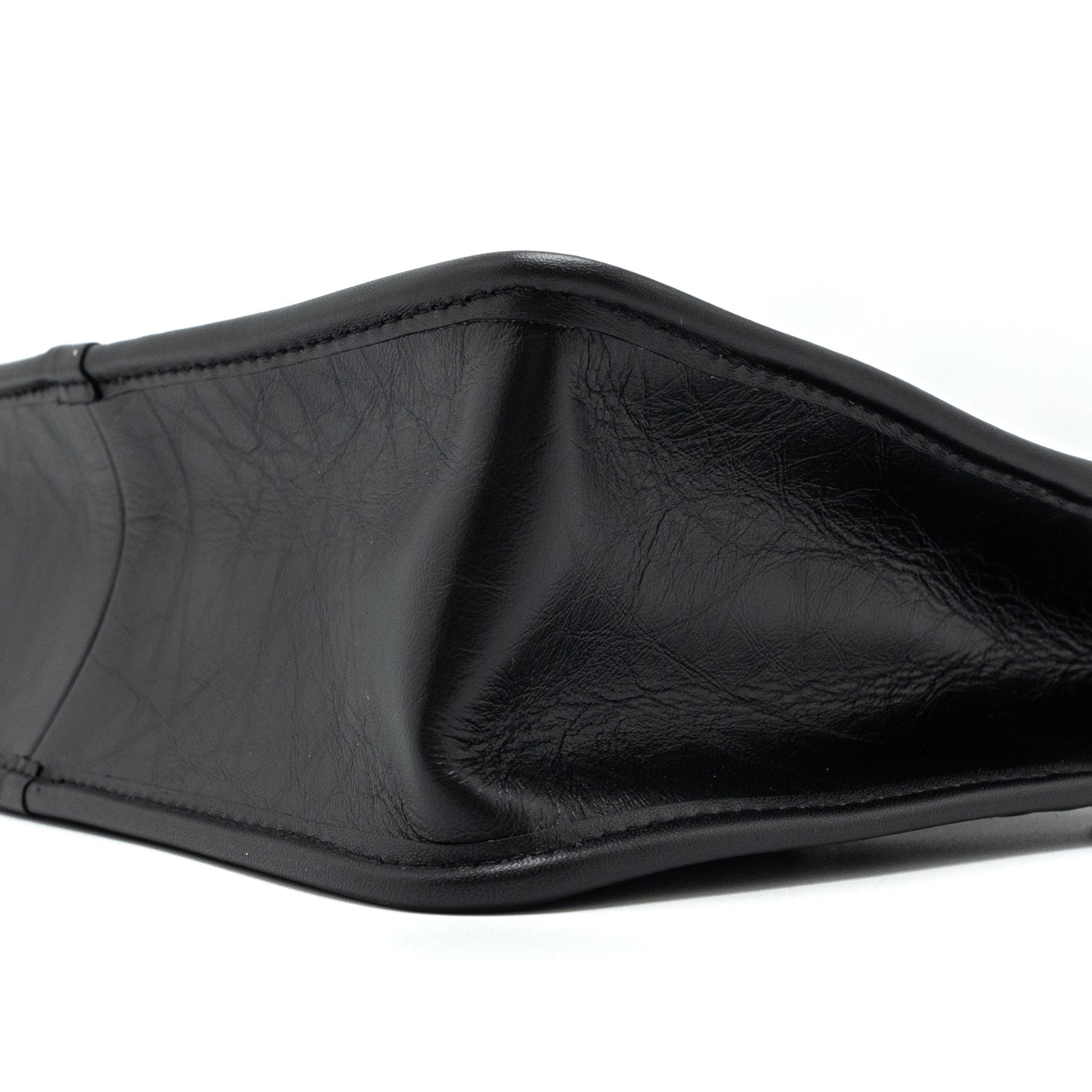 CHANEL 23S CLUTCH BAG WITH CHAIN CALFSKIN BLACK BRUSHED GHW (MICROCHIP)