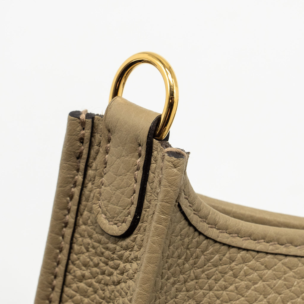 HERMES MINI EVELYNE CLEMENCE BEIGE MARFA GHW