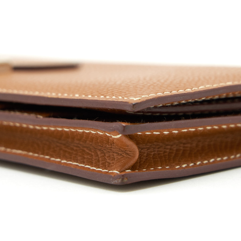 HERMES BEARN WALLET EPSOM GOLD SHW