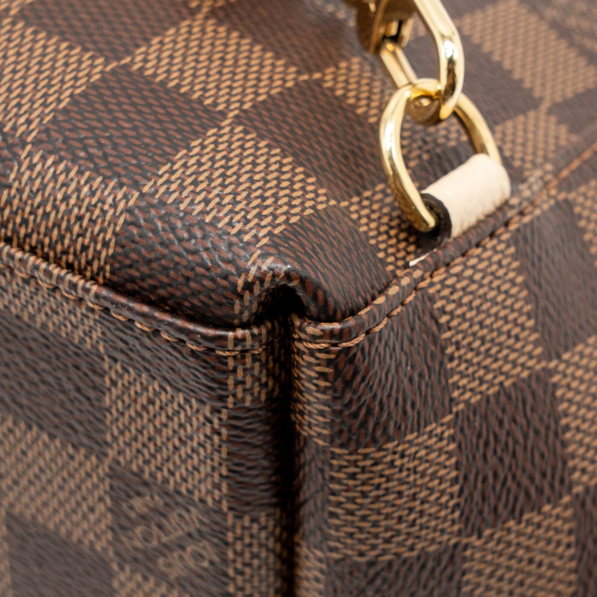 LOUIS VUITTON CLAPTON BACKPACK DAMIER EBENE CANVAS/LEATHER LIGHT PINK GHW