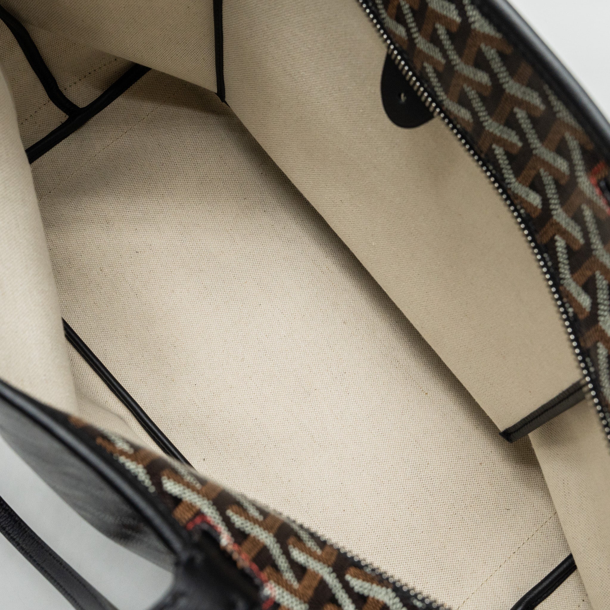 GOYARD ARTOIS MM TOTE GOYARDLINE CANVAS / CALFSKIN BLACK SHW