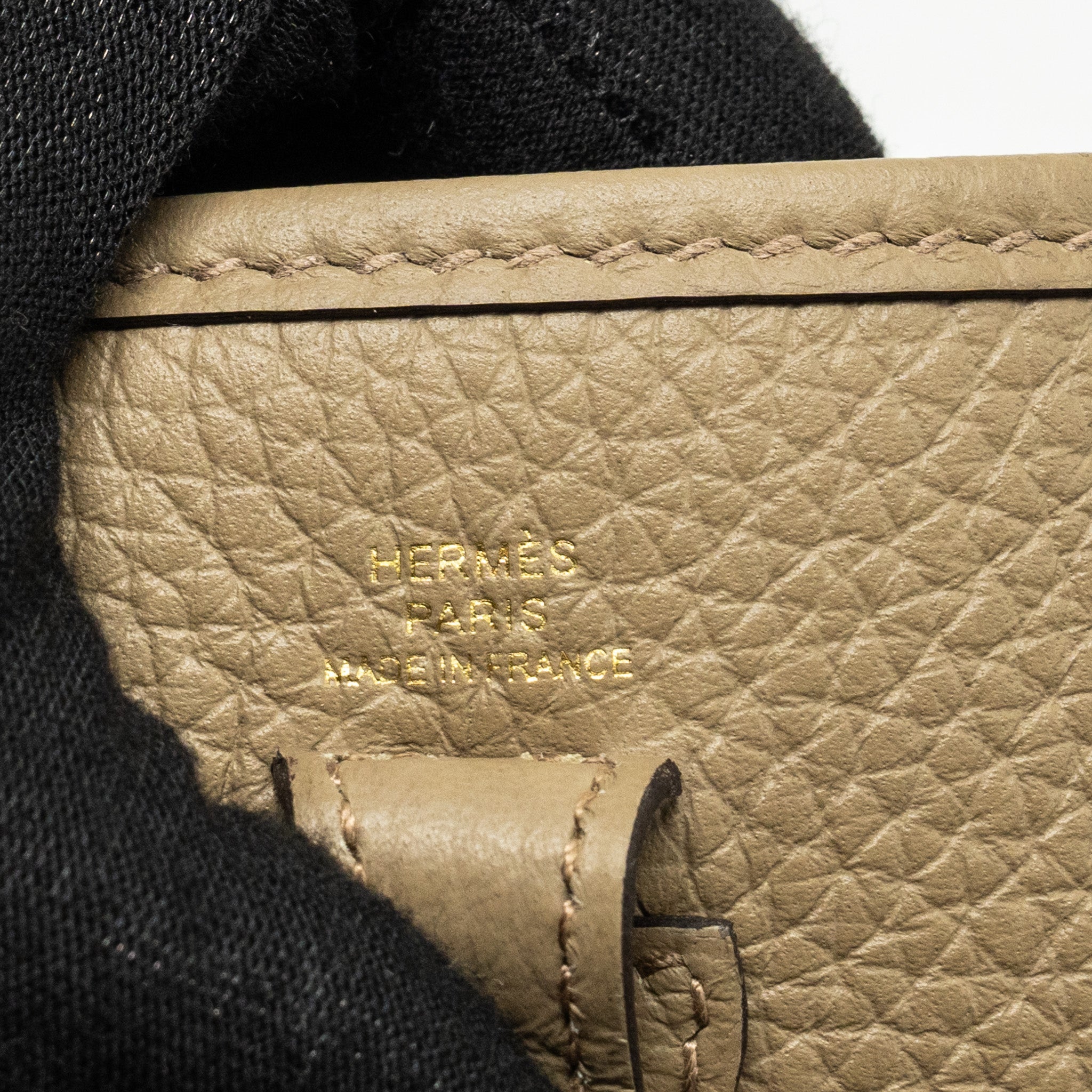 HERMES MINI EVELYNE CLEMENCE BEIGE MARFA GHW