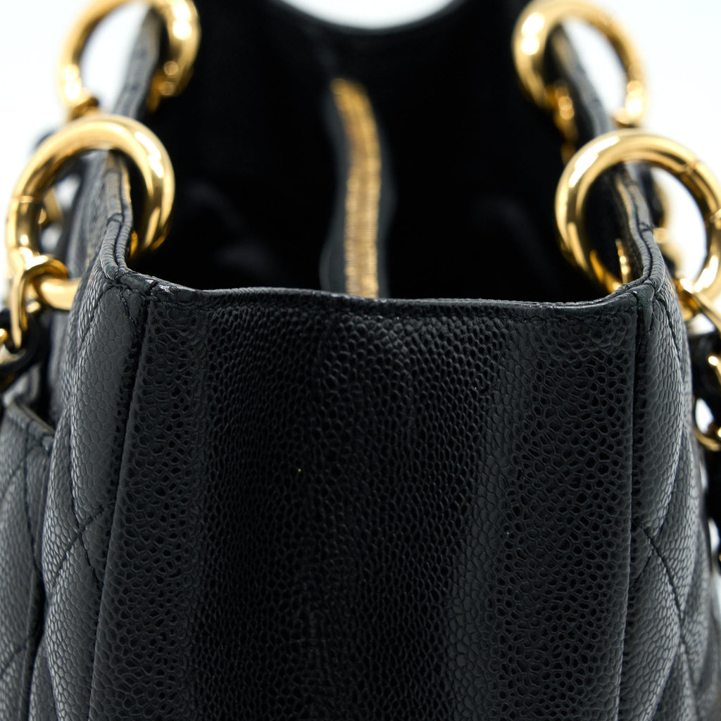 CHANEL GRAND SHOPPING TOTE / GST CAVIAR BLACK GHW