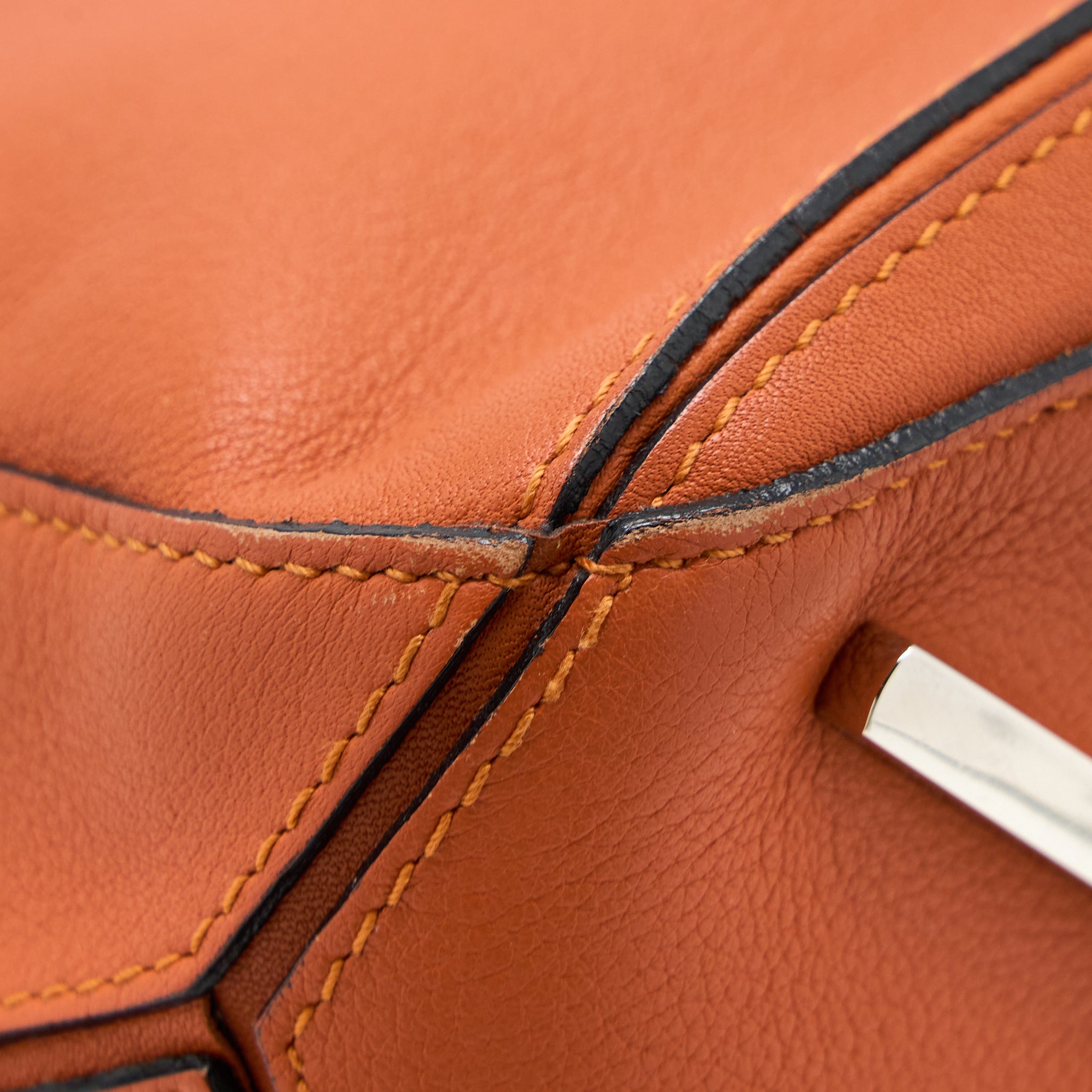 LOEWE MEDIUM PUZZLE BAG CALFSKIN ORANGE SHW