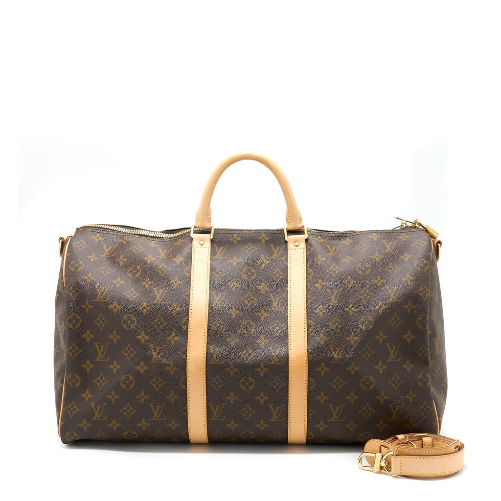 LOUIS VUITTON KEEPALL BANDOULIERE 50 MONOGRAM CANVAS GHW