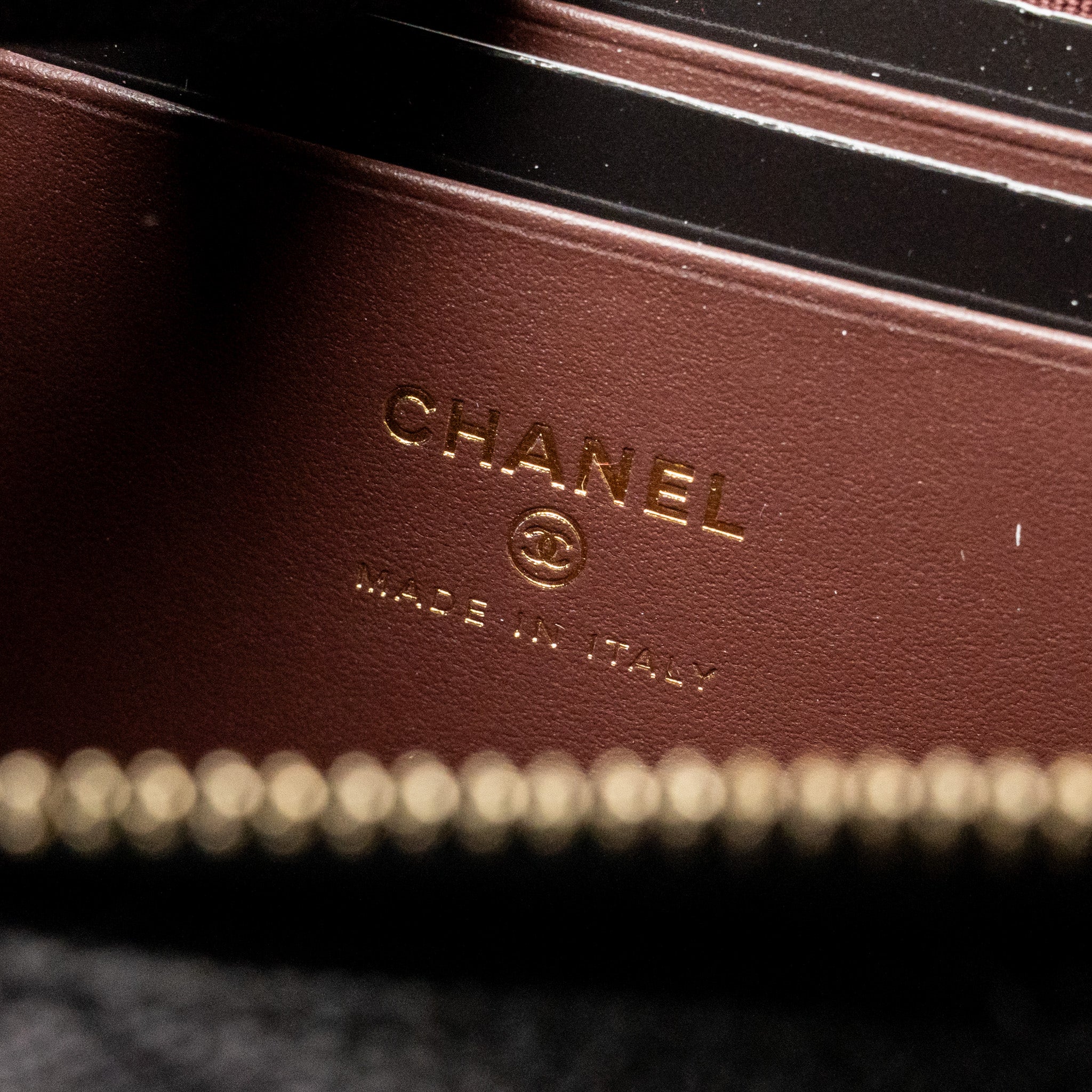 CHANEL 25P CC TOP HANDLE VANITY BAG CAVIAR BLACK LGHW(MICROCHIP)