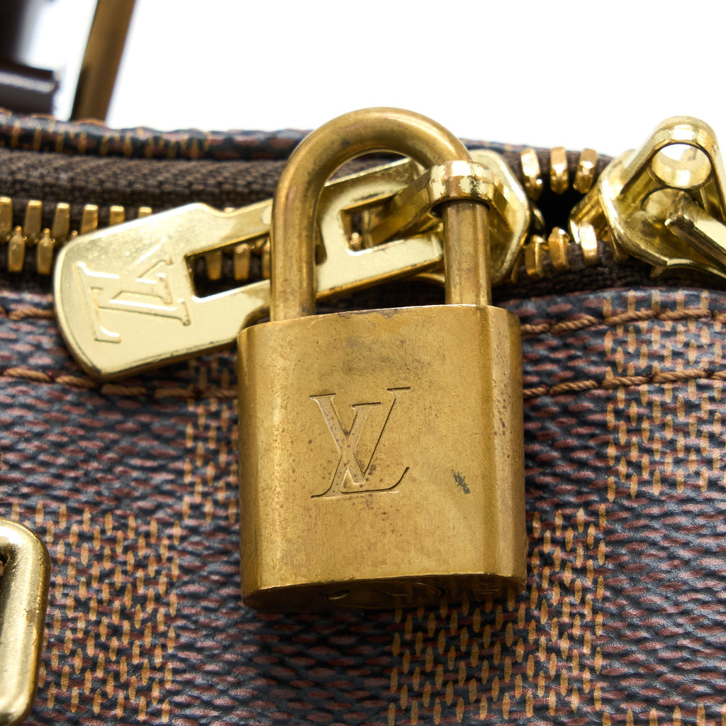 LOUIS VUITTON SPEEDY 25 DAMIER EBENE GHW