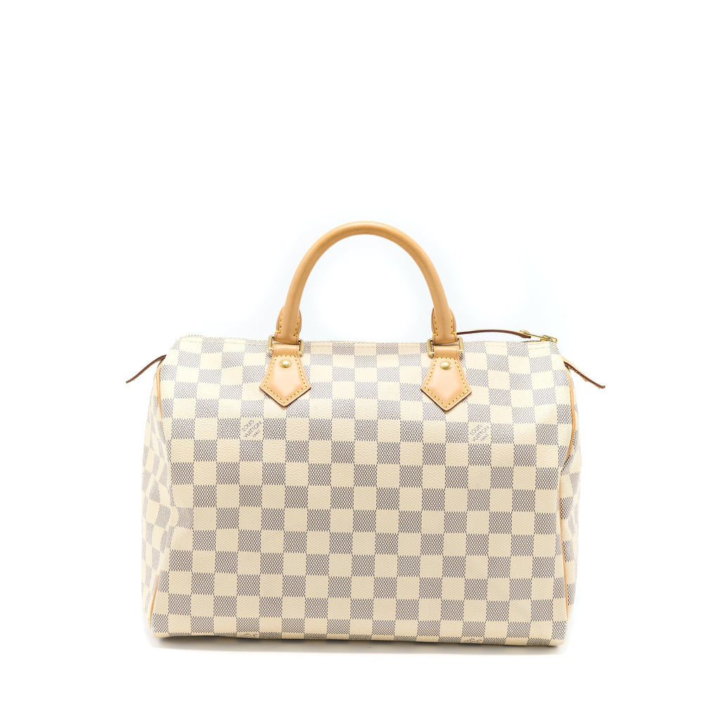 LOUIS VUITTON SPEEDY 30 DAMIER AZUR CANVAS GHW