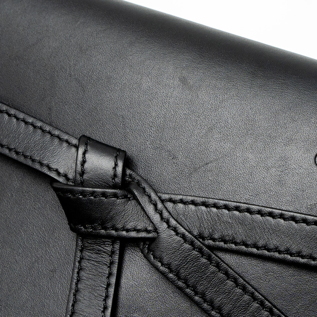 LOEWE MINI GATE DUAL BAG CALFSKIN BLACK GHW