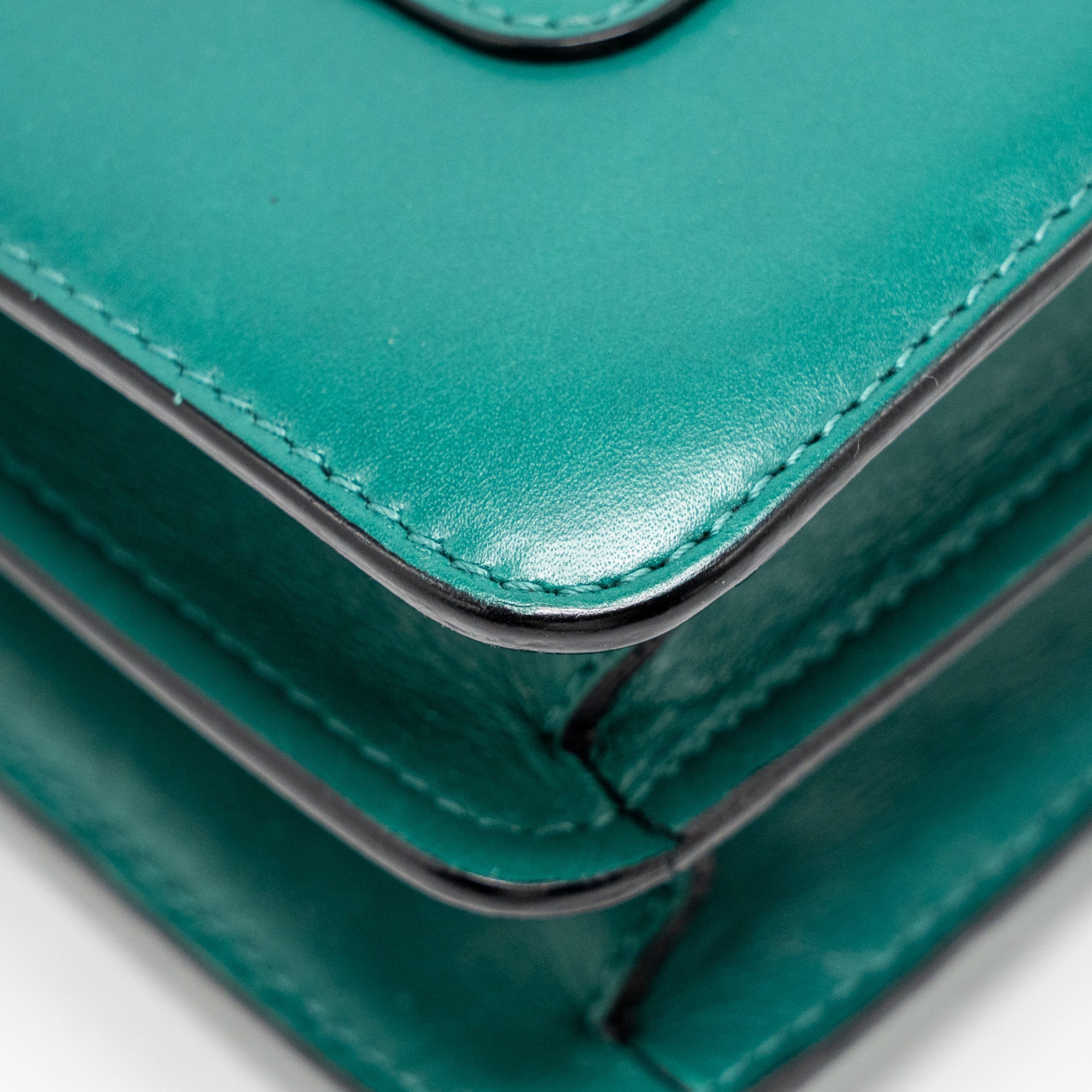 BVLGARI SERPENTI FOREVER BAG CALFSKIN GREEN LGHW