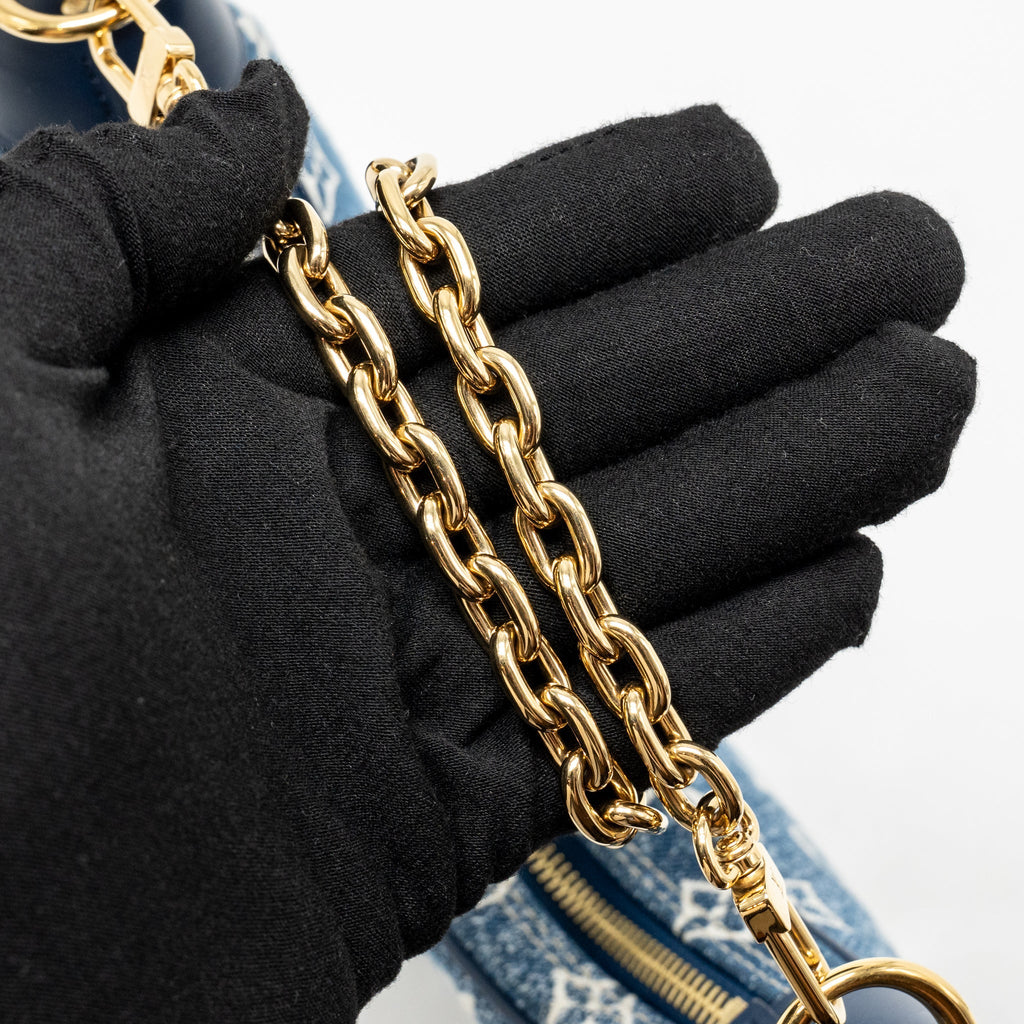 LOUIS VUITTON LOOP BAG DENIM BLUE GHW