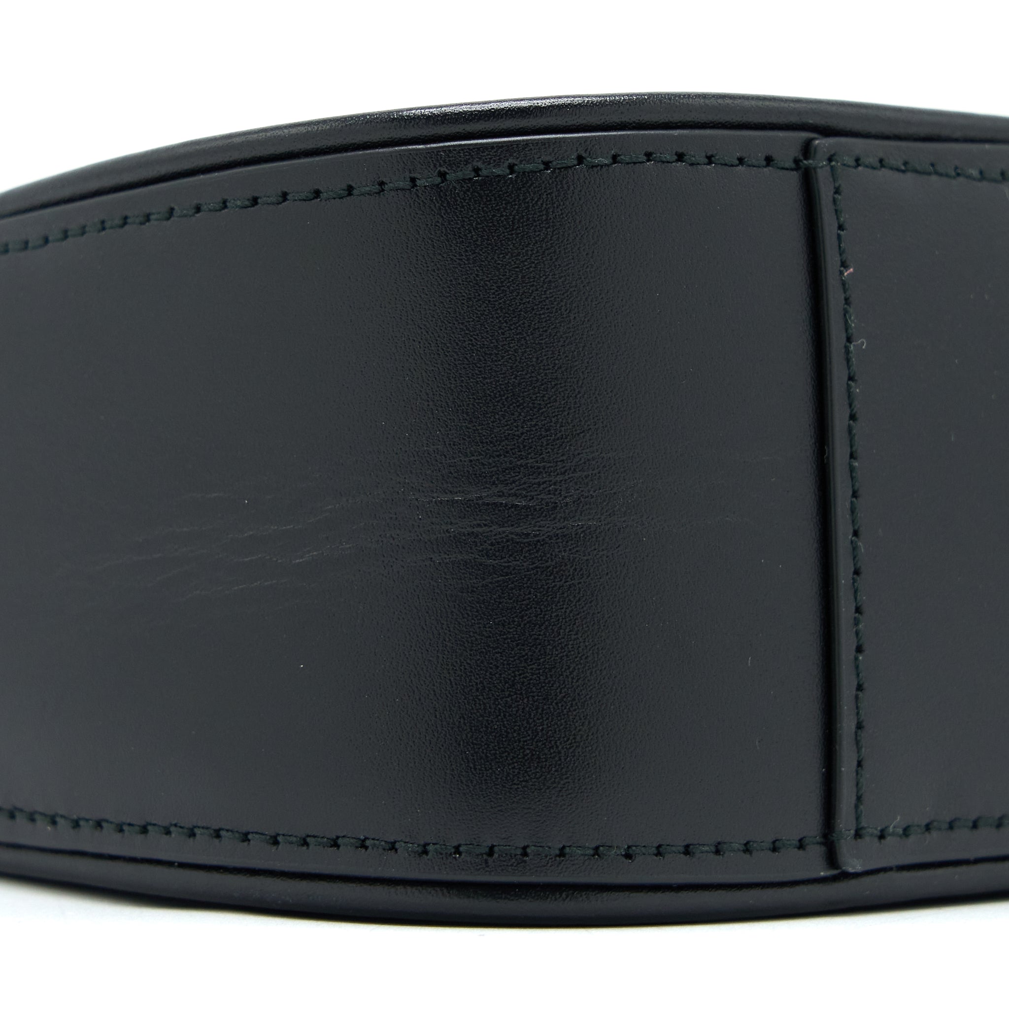 SAINT LAURENT LE 5 A 7 SMOOTH CALFSKIN BLACK BRUSHED GHW