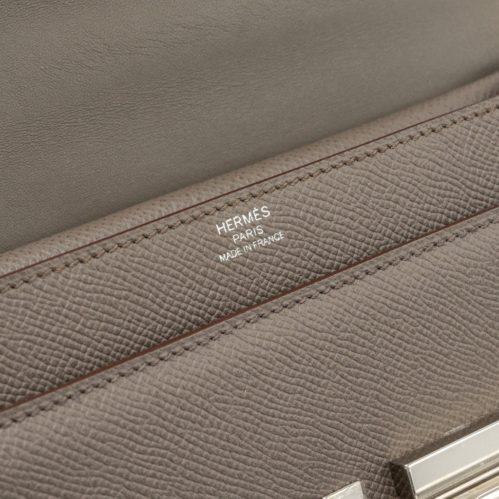HERMES VERROU 21 EPSOM GRIS ETAIN SHW
