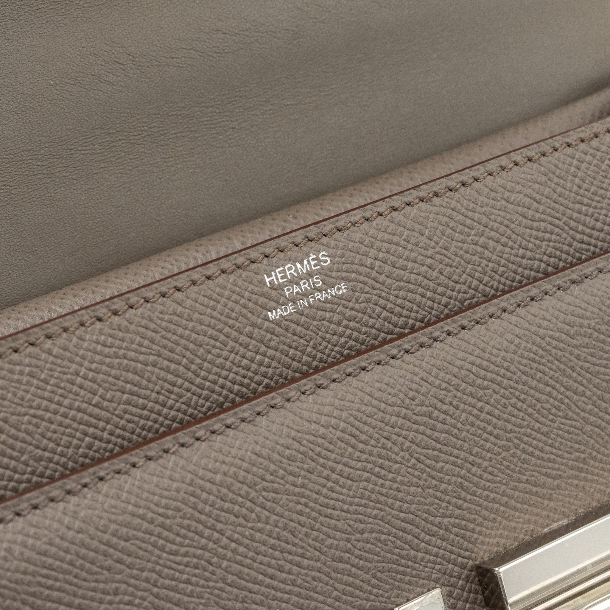 HERMES VERROU 21 EPSOM GRIS ETAIN SHW