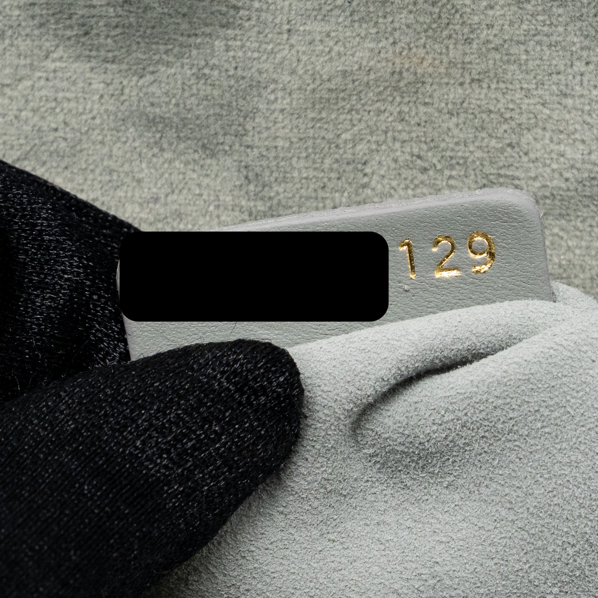 DIOR MINI LADY DIOR VELVET LIGHT GREY LGHW