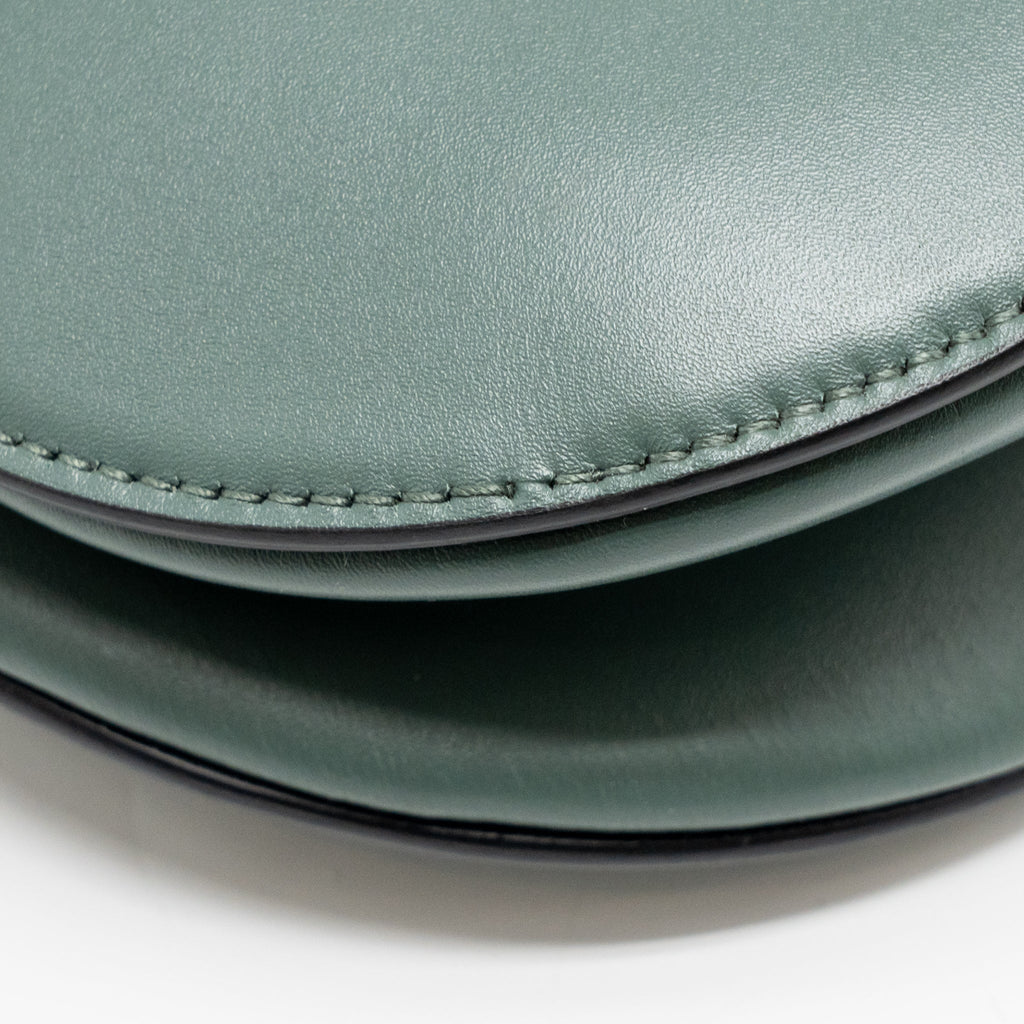 DIOR MEDIUM SADDLE BAG CALFSKIN DARK GREEN GHW