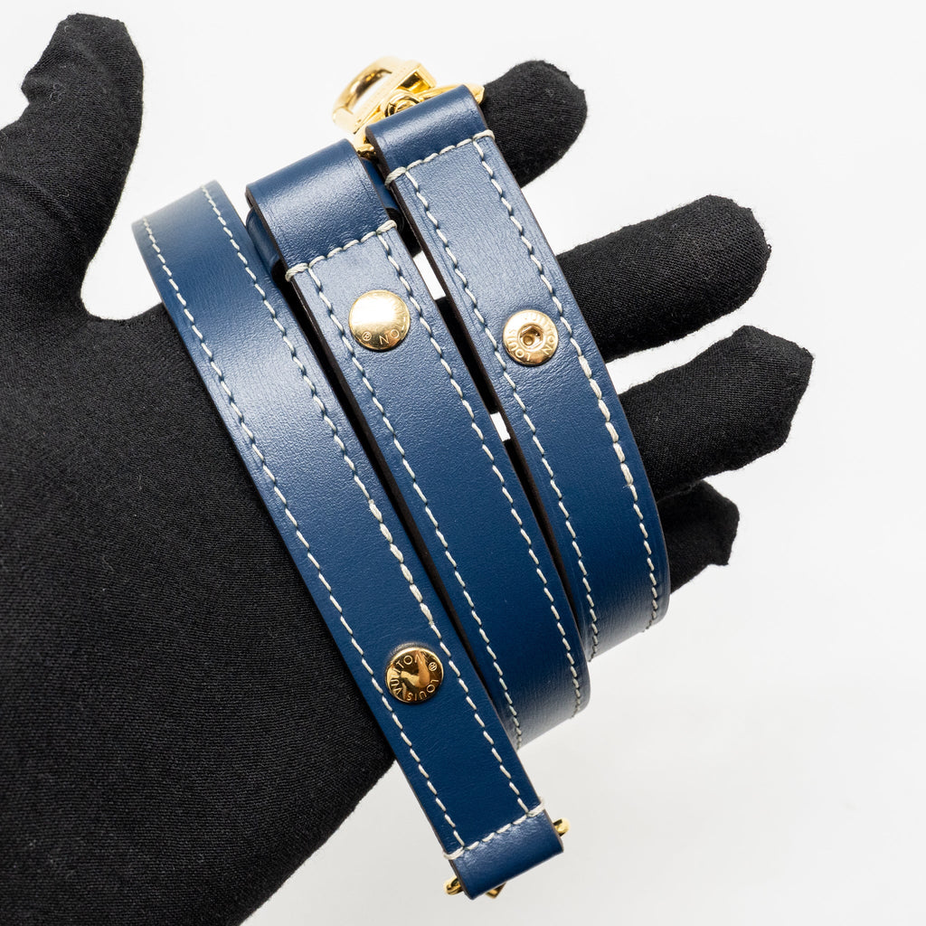 LOUIS VUITTON LOOP BAG DENIM BLUE GHW