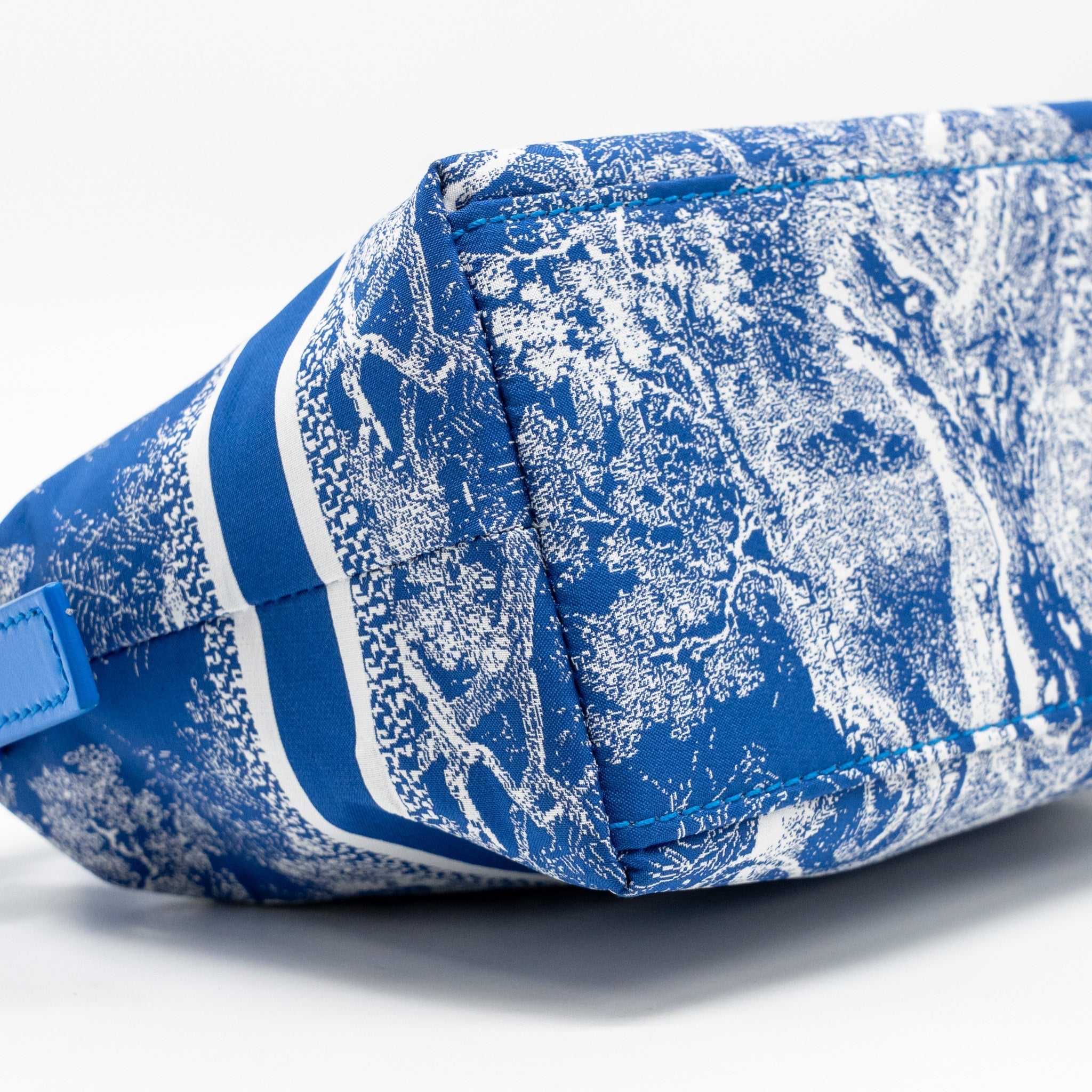 DIOR SMALL DIORTRAVEL NOMAD POUCH TECHNICAL FABRIC BLUE LGHW
