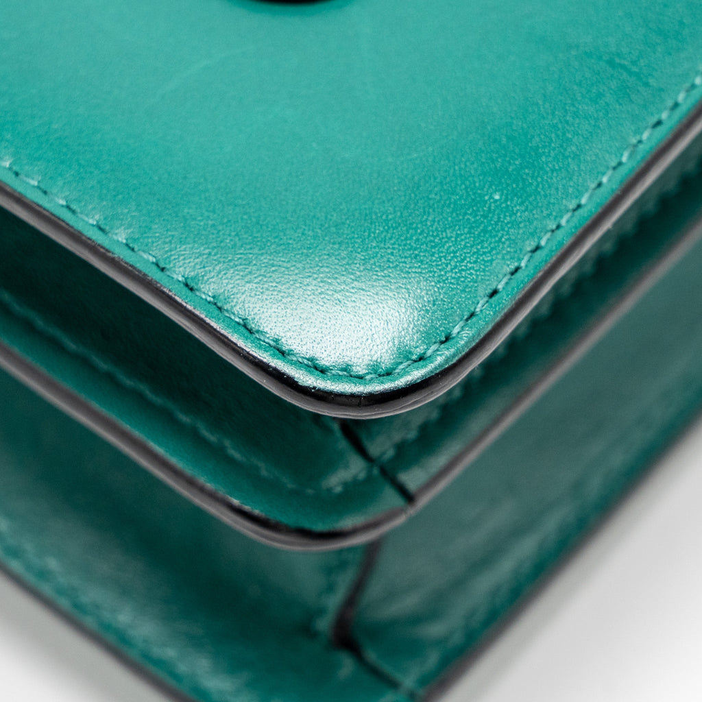 BVLGARI SERPENTI FOREVER BAG CALFSKIN GREEN LGHW