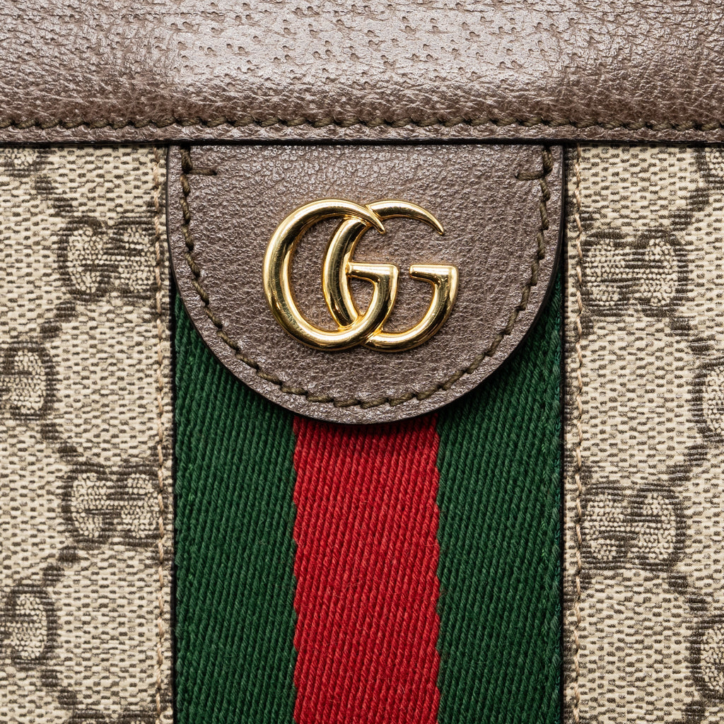 GUCCI OPHIDIA GG SHOULDER BAG GG SUPREME CANVAS GHW