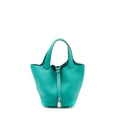 HERMES PICOTIN 18 LOCK BAG CLEMENCE VERT VERTIGO SHW