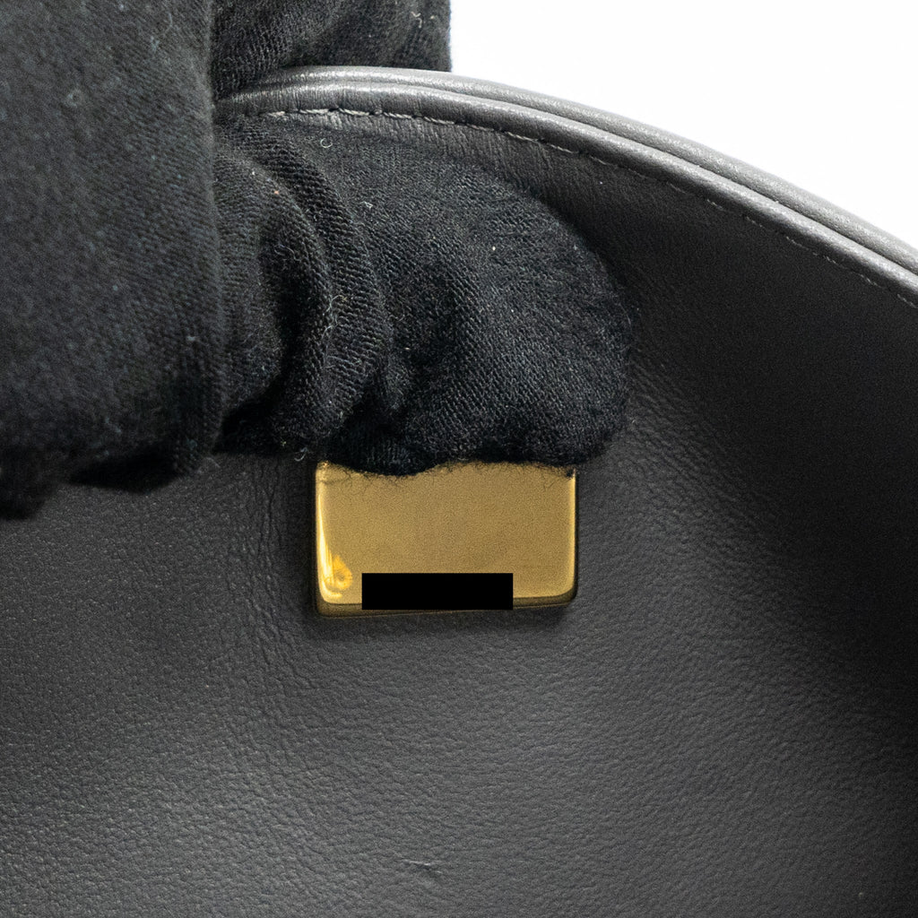 CHANEL 22A SMALL CLASSIC DOUBLE FLAP BAG LAMBSKIN GREY LGHW (MICROCHIP)