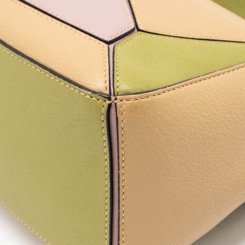 LOEWE SMALL PUZZLE BAG CALFSKIN MULTICOLOUR SHW