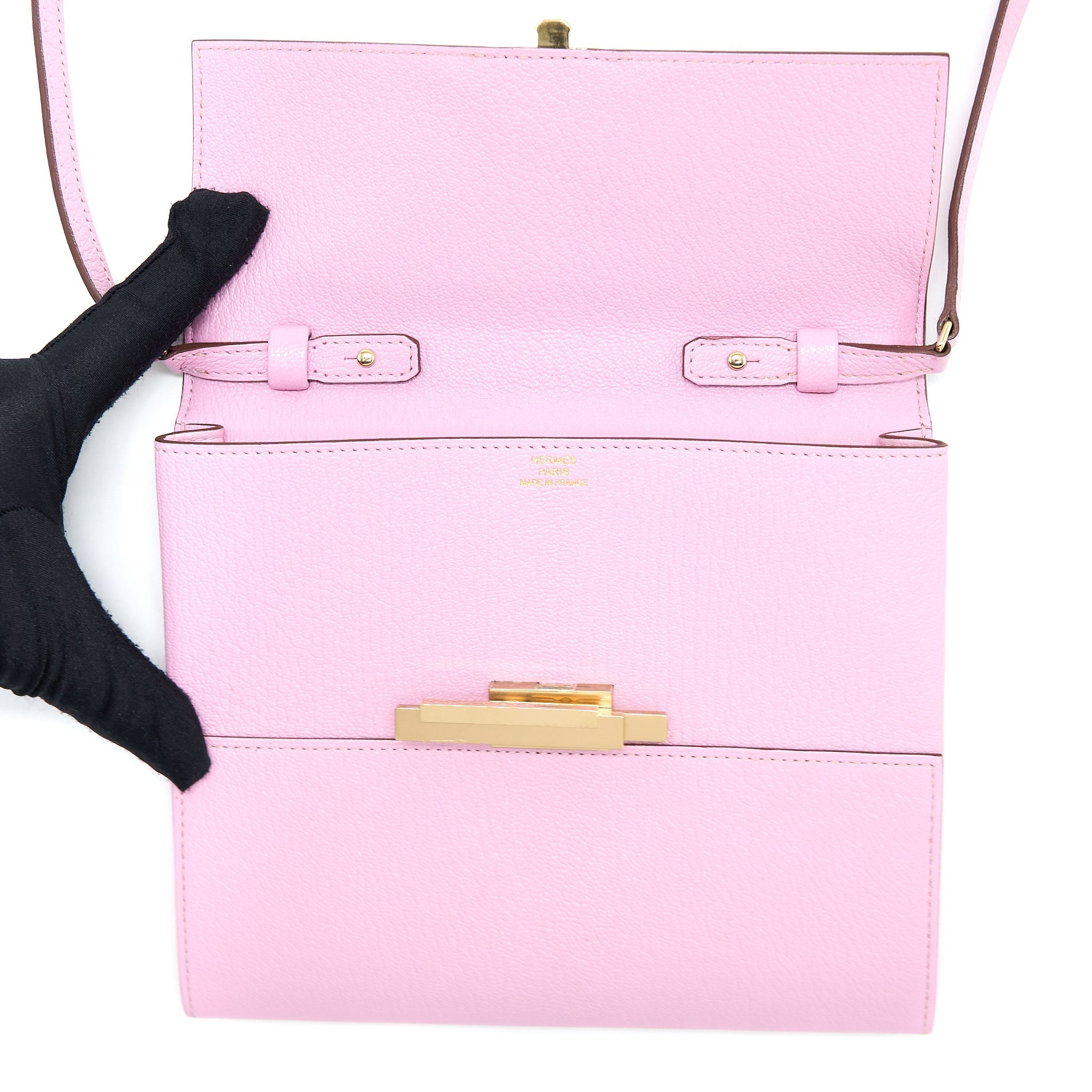 HERMES CINHETIC TO GO CHÈVRE MYSORE X9 MAUVE SYLVESTRE GHW