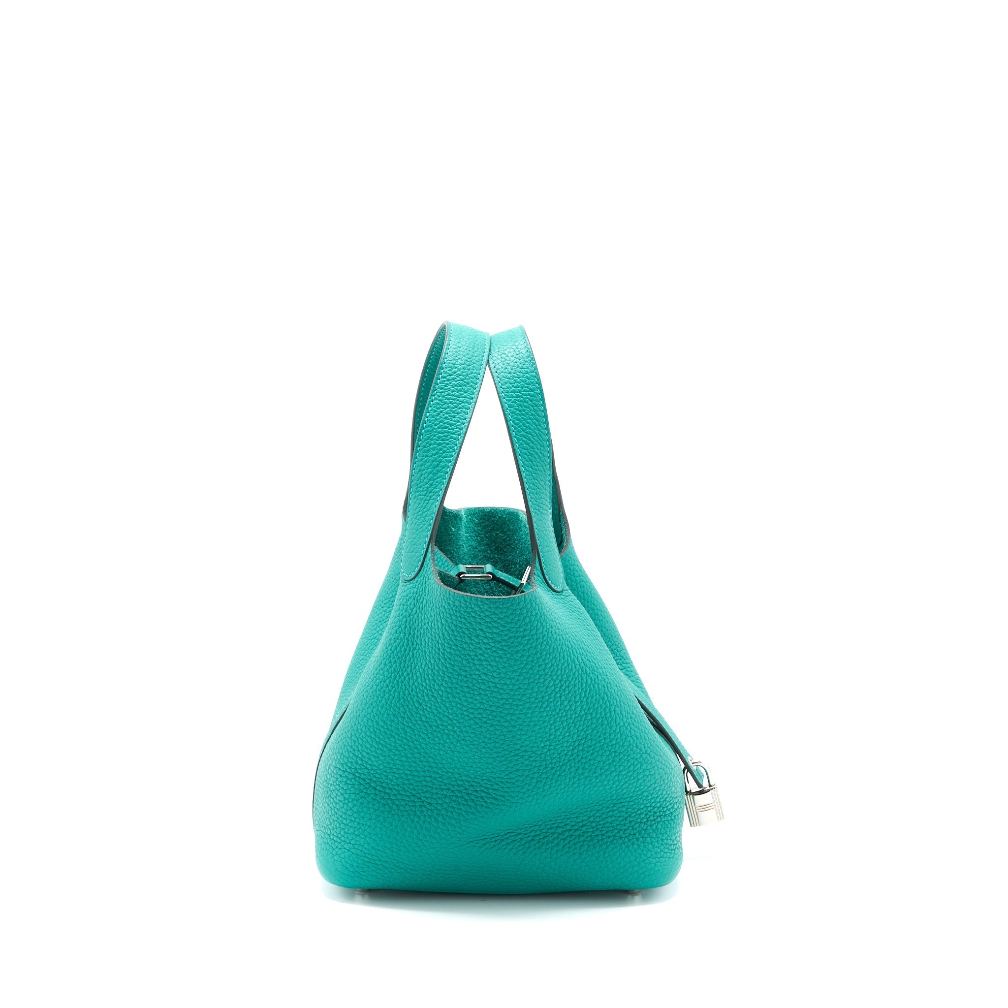 HERMES PICOTIN 18 LOCK BAG CLEMENCE VERT VERTIGO SHW