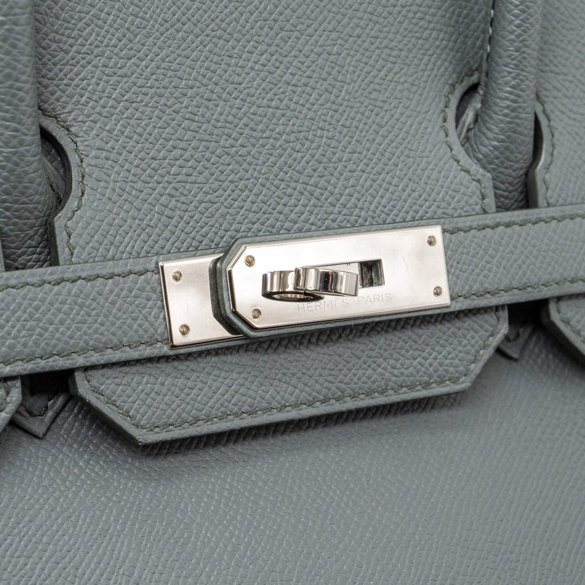 HERMES BIRKIN 30 EPSOM VERT AMANDE SHW