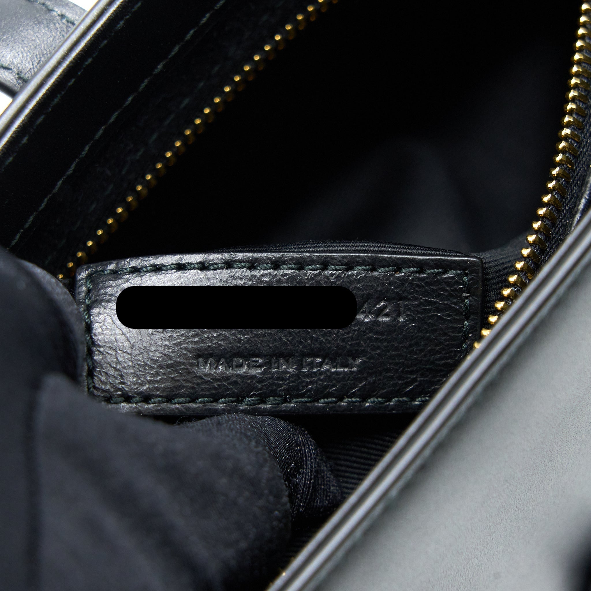 SAINT LAURENT LE 5 A 7 SMOOTH CALFSKIN BLACK BRUSHED GHW