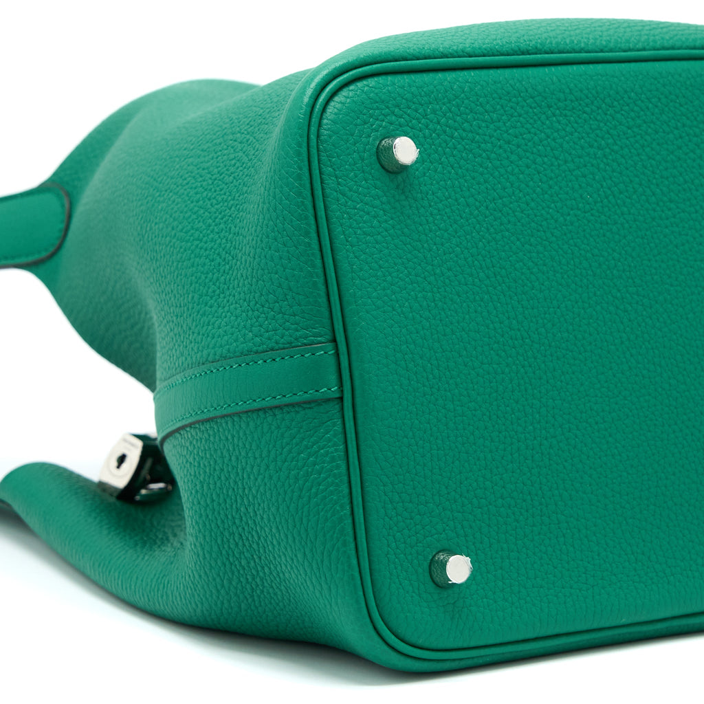 HERMES PICOTIN 22 LOCK BAG CLEMENCE U4 VERT VERTIGO SHW