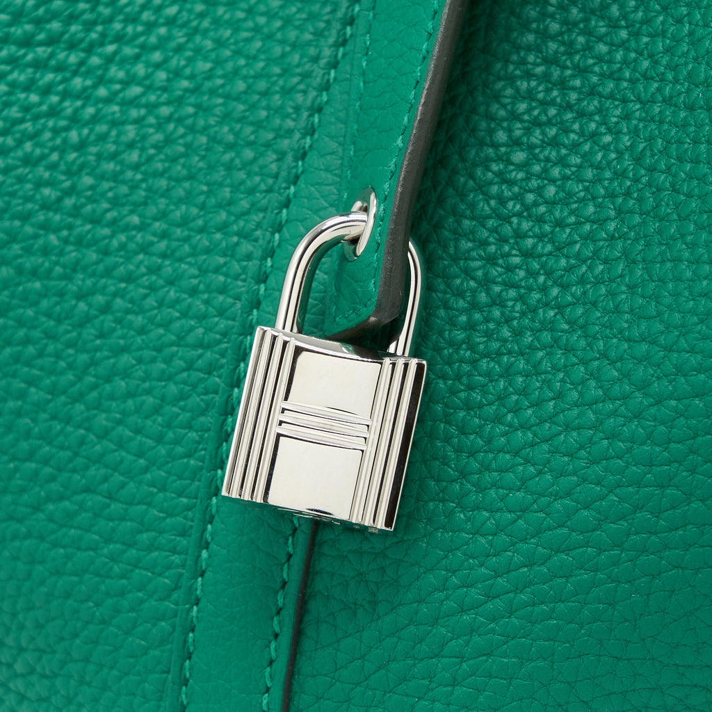 HERMES PICOTIN 22 LOCK BAG CLEMENCE U4 VERT VERTIGO SHW