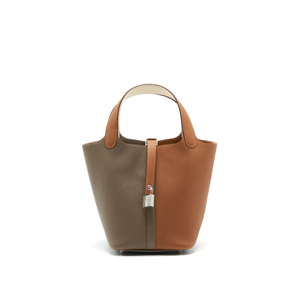 HERMES PICOTIN 18 LOCK BAG GOLD/ ETOUPE/ NATA SHW
