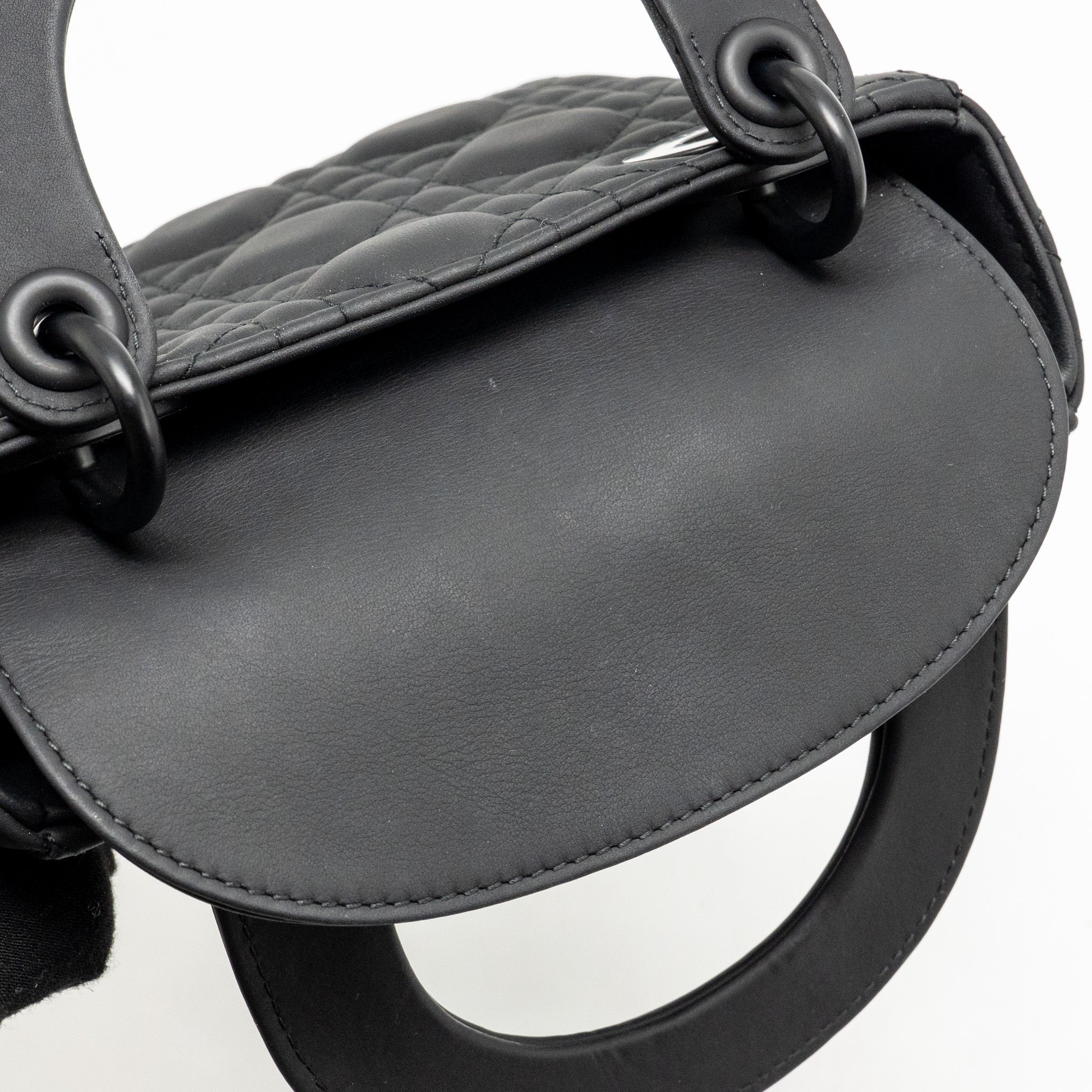 DIOR MINI LADY DIOR CALFSKIN SO BLACK
