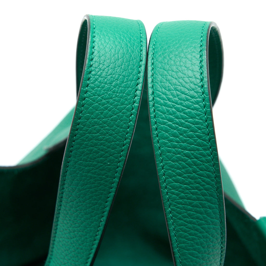 HERMES PICOTIN 22 LOCK BAG CLEMENCE U4 VERT VERTIGO SHW