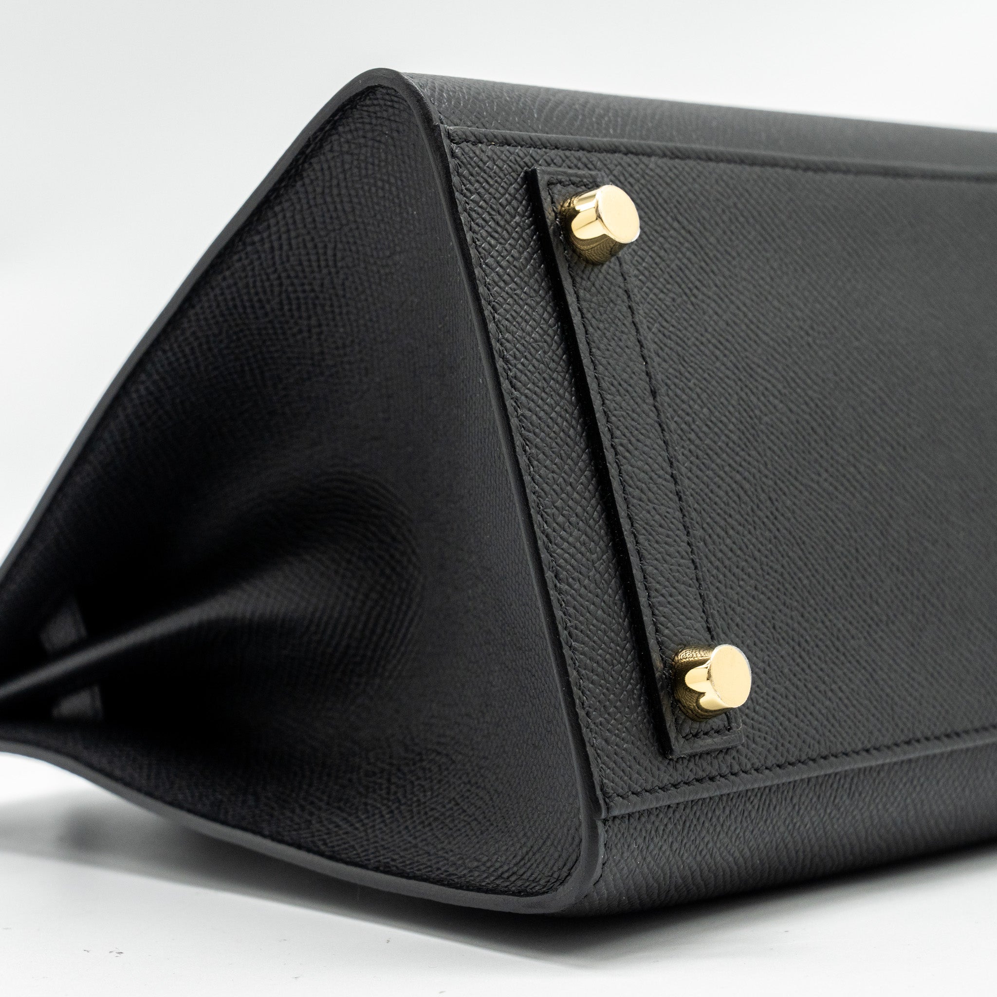HERMES BIRKIN 25 SELLIER EPSOM BLACK GHW