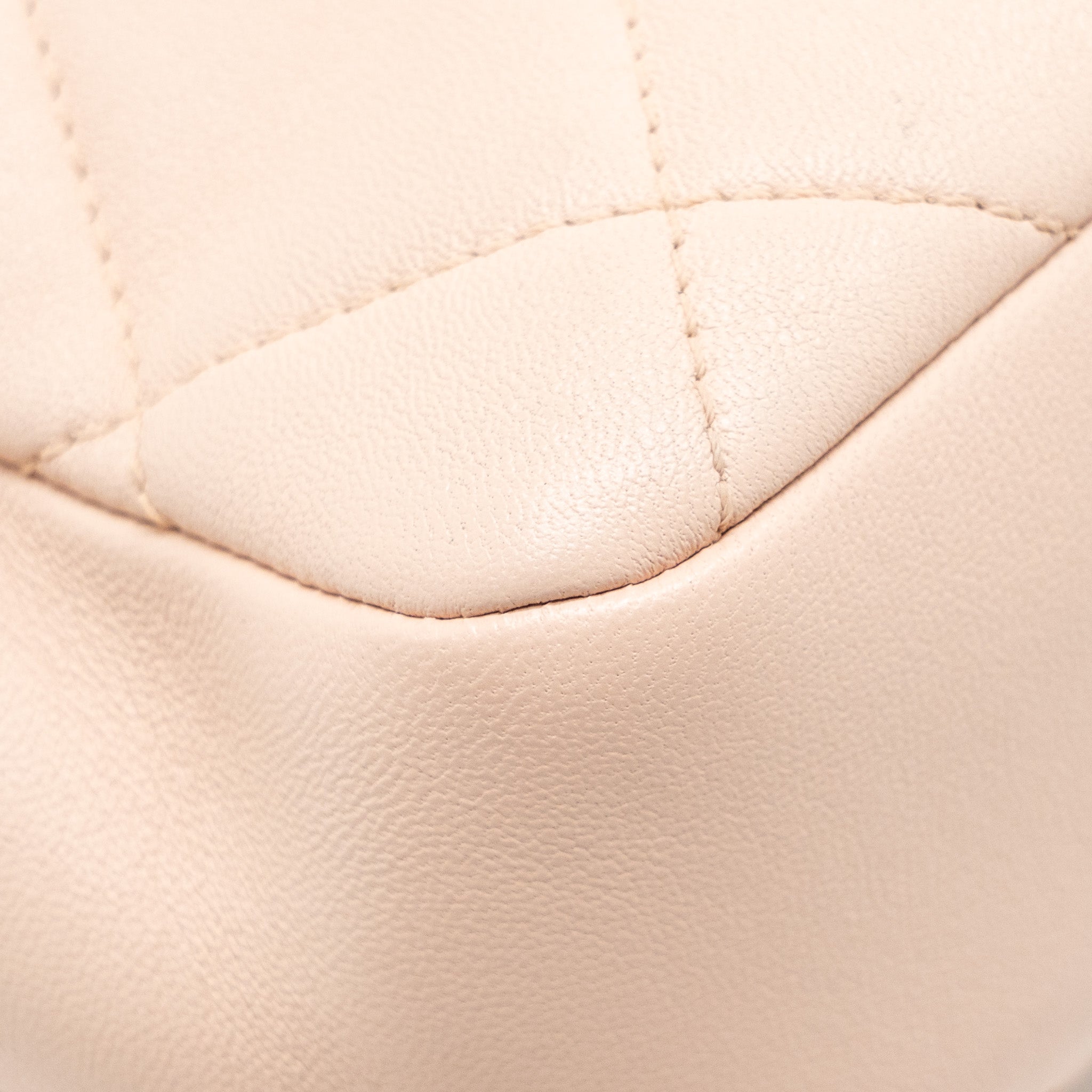CHANEL GIANT TOP HANDLE RECTANGULAR FLAP BAG LAMBSKIN PINK LGHW (MICROCHIP)