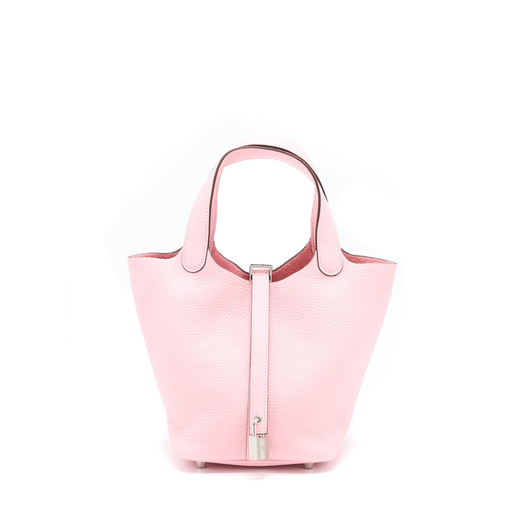 HERMES PICOTIN 18 LOCK BAG 3Q ROSE SAKURA SHW