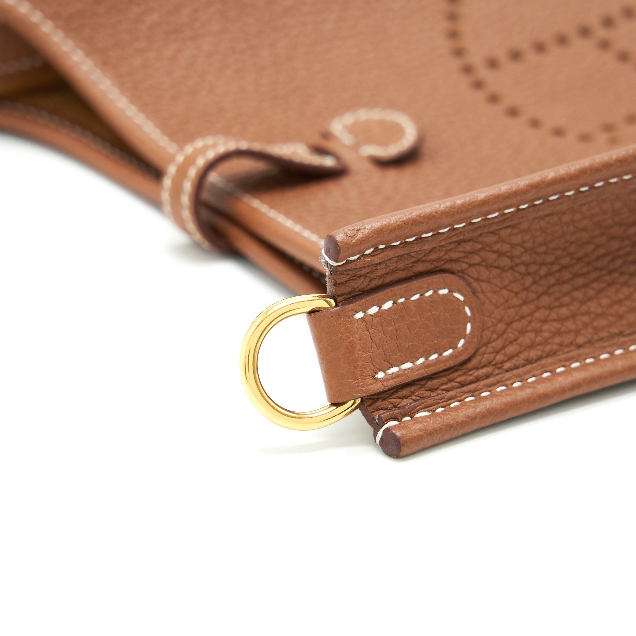 HERMES MINI EVELYNE GOLD WITH GHW