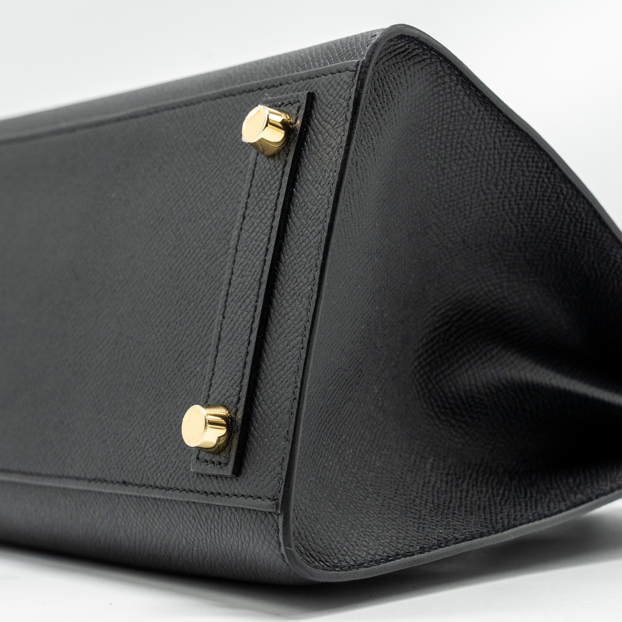 HERMES BIRKIN 25 SELLIER EPSOM BLACK GHW