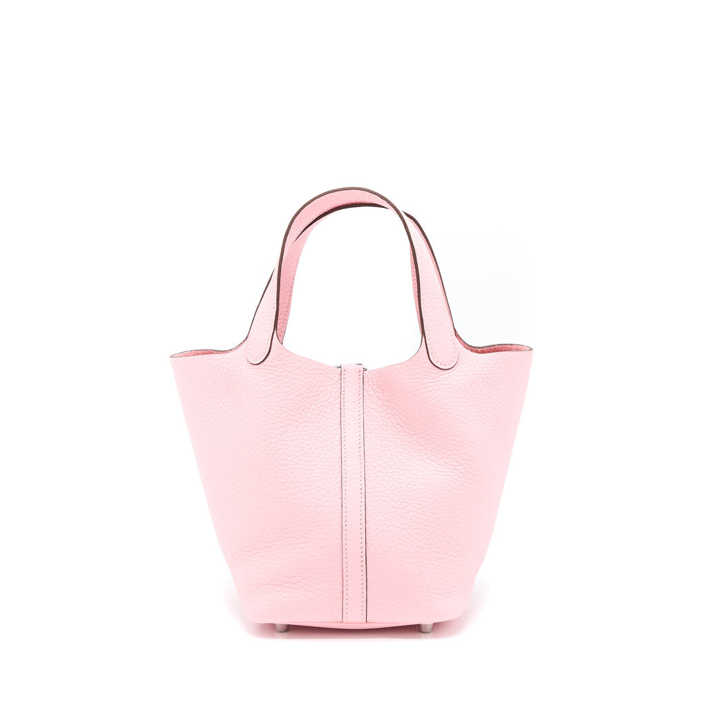 HERMES PICOTIN 18 LOCK BAG 3Q ROSE SAKURA SHW