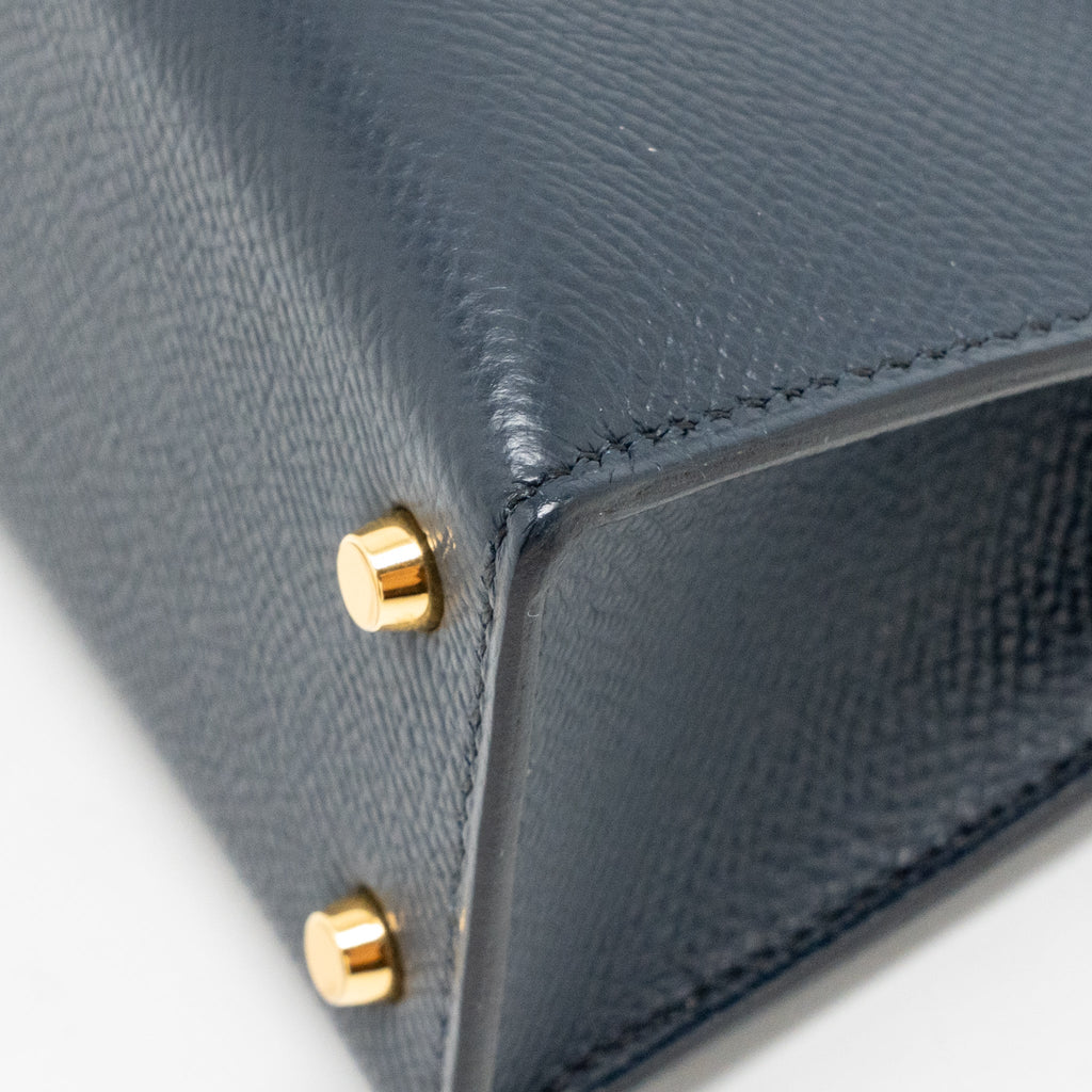 HERMES MINI KELLY II CASAQUE EPSOM BLEU INDIGO/NOIR/ROUGE GRENAT GHW