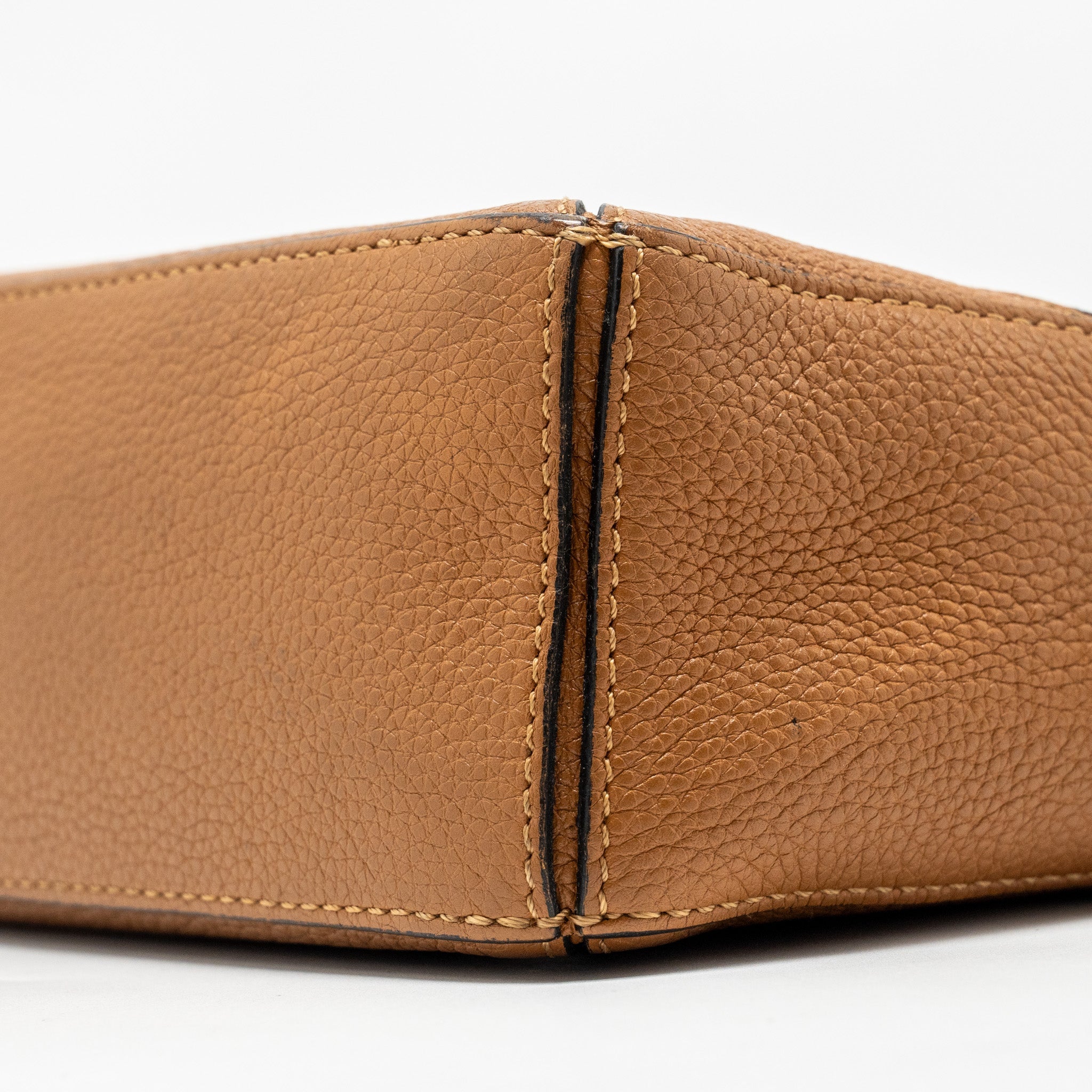 LOEWE MINI PUZZLE BAG CALFSKIN TAN GHW