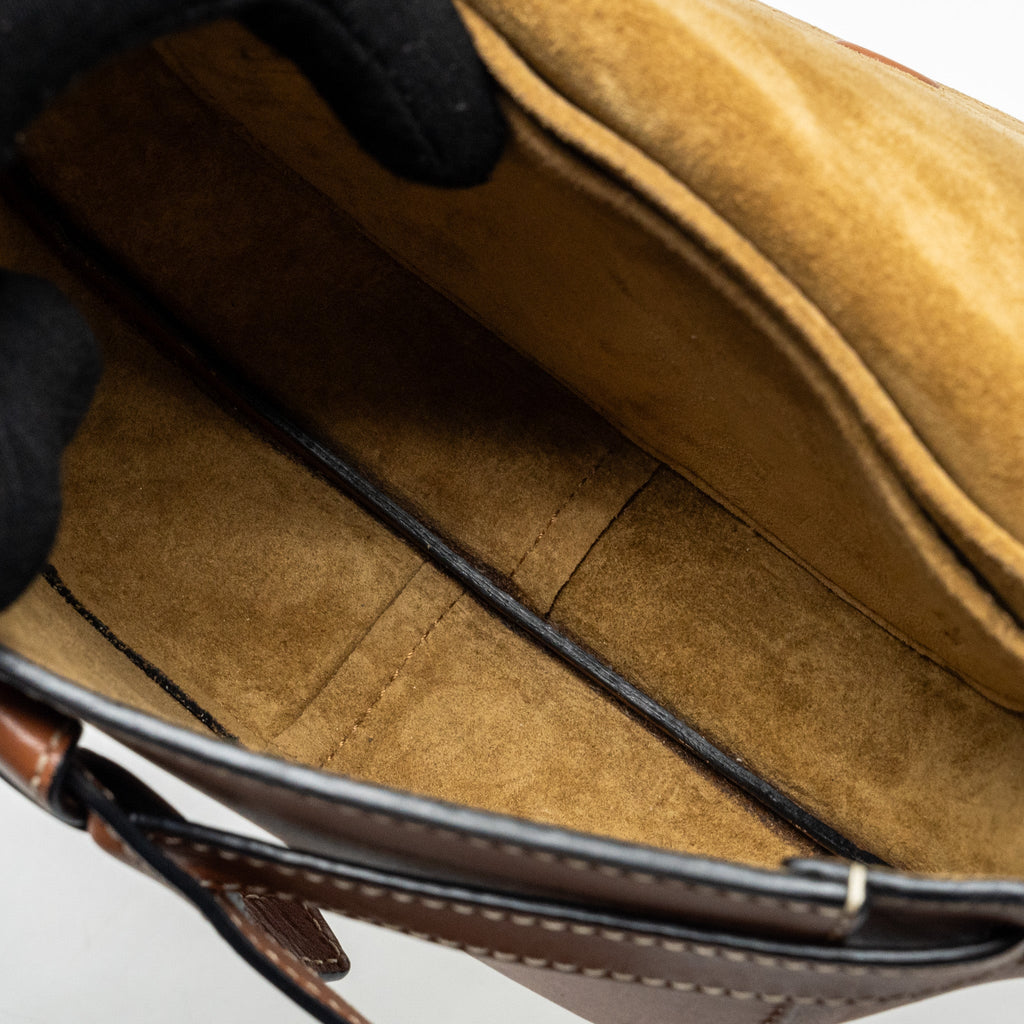 LOEWE MINI GATE BELT BAG CALFSKIN TAN GHW